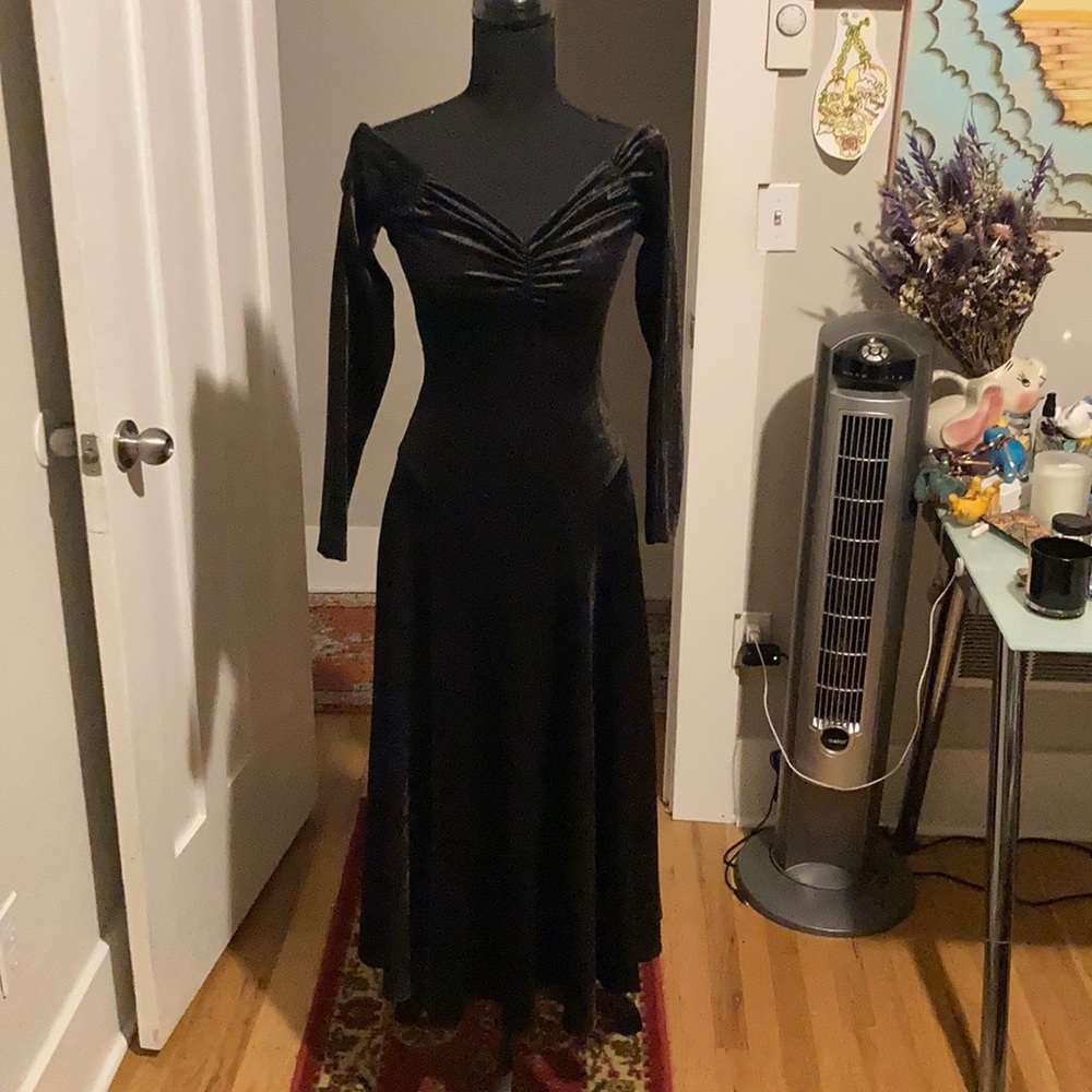 Vintage punk label betsey johnson velour black